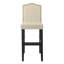 Tabouret de bar en tissu massif à dossier bas H 29,38 po Knutson-329839045-395260215