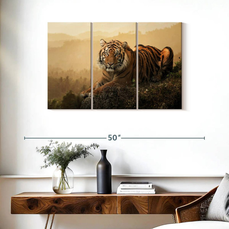 Tigre de Sumatra féroce Brampt, H 24 po x l 38 po