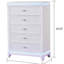Commode moderne blanc laiteux (Commode)