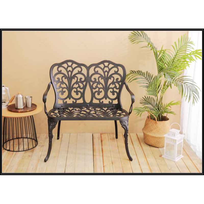 Banc de parc en métal