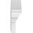 28"W x 8"H x 2-1/2"P Segment Arch W/ Flankers Sunburst Architectural Grade PVC Pediment-41863533