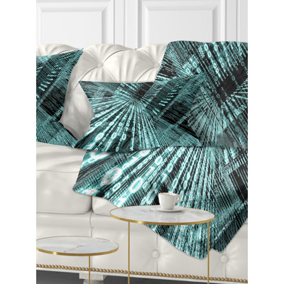 Binary Code - Abstract Printed Pillow