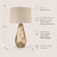 Lampe de table à facettes Lia