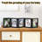 4X6in 5 Folding Picture Frame - Christmas Collage Photo Frame For Desk, Foldable Hinged Photo Frame With 5 Opening, Tabletop Multiple Family Picture Frame For Christmas Birthday Gifts