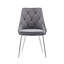 Chaise de salle à manger en velours touffetée Fabriciano-245071934