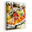Joyeuse danse mexicaine colorée et vibrante, art mural traditionnel-129150850