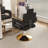 Professional Hydraulic Barber Chair - 360° Swivel With Adjustable Height, Stainless Steel Armrests & Reclining Backrest For Salon & Barber Shop(Black + Gold)