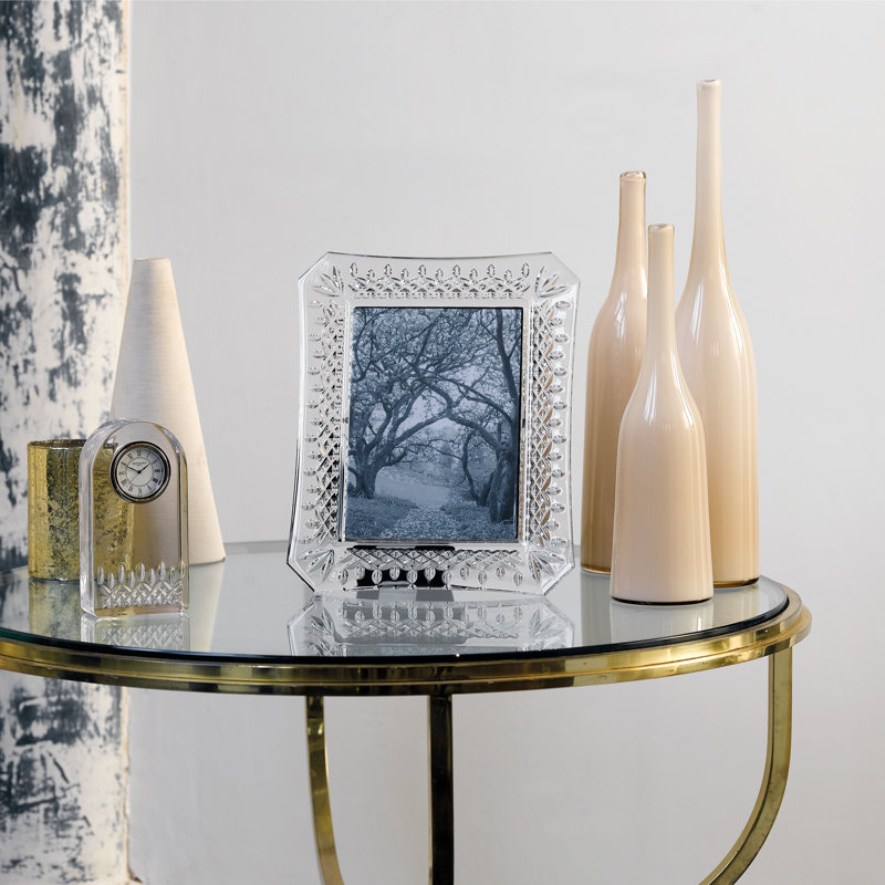 Embossed Crystal 5x7 Beveled Picture Frame