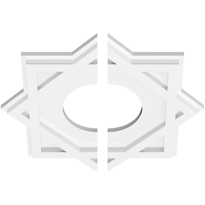 Médaillon de plafond contemporain 14 pi x P 5 po x P 7 3/4 po x P 1 po Axel, H 1 po x l 14 po x P 14 po