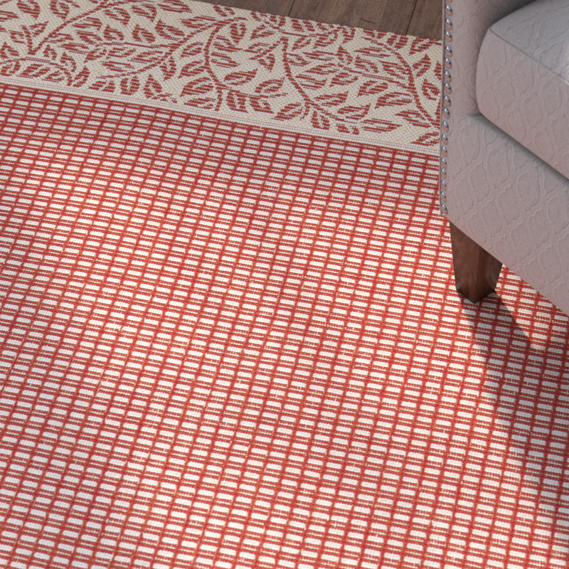 Herefordshire Performance Geometric Indoor/Outdoor Area Rug, Rectangle 9' x 12'