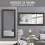 Miroir de plancher Duwaine, blanc-129260399