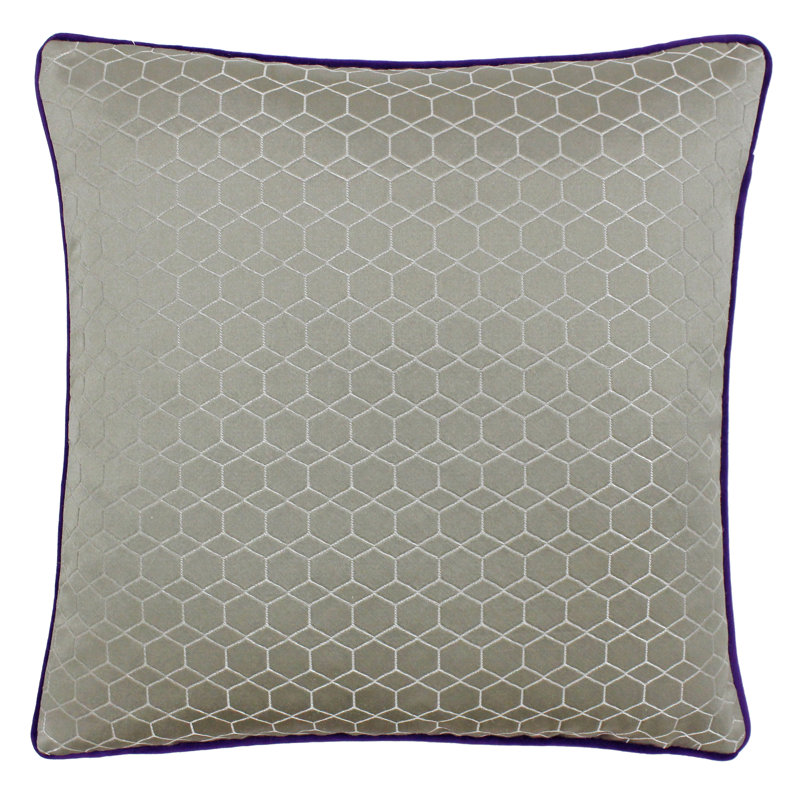 Balham Geometric Square Cushion Cover, Taupe