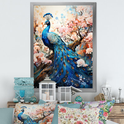 «Peacocks Graceful Elegance VI», reproduction sur toile