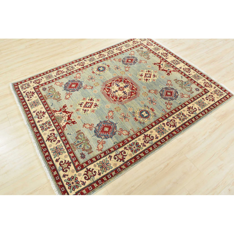 Tapis tribal Kazak 5 pi 1 po x 6 pi 5 po Nektaria