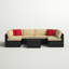 Carmelo 6 - Person Patio Conversation Set with Cushions-779496192