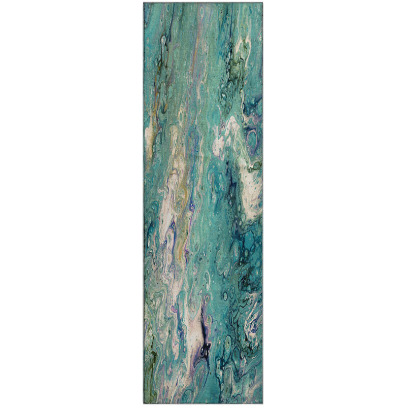 Tapis en verre de qualité supérieure lavable à la machine Mayfield, Tapis de couloir 2 pi 3 po x 7 pi 6 po