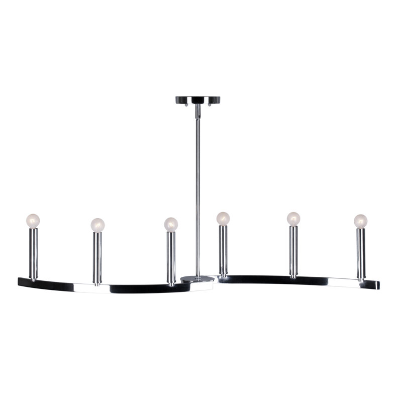 Mcrae 6 - Light Kitchen Island Pendant, Chrome