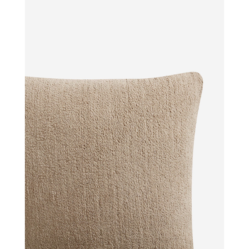 Snug Square Pillow Cover & Insert, 20" H x 20" W, Biscotti