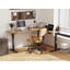 Bureau pour travailler debout en forme de L à hauteur réglable de 63 po Mickail-805295033