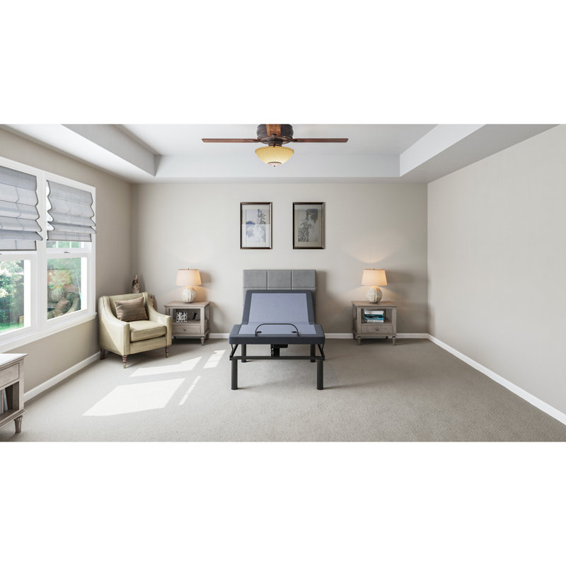 Lit simple TG réglable avec lampe de poche - tête et pied réglables, capacité de 850 lb, mémoire programmable, position mémoire, sans fil