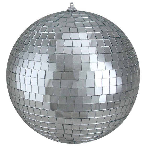 The Holiday Aisle® Large Mirror Disco Glass Ball & Reviews | Wayfair