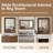 Solid Pine Wood Rectangular Wall Mirror
