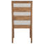 Chaise d'appoint rembourrée, ensemble de 2