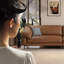 Creamy-white Genuine Leather Modular Sofa cushion couch-2111113986-2111114111