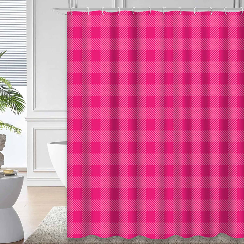 Rideau de douche Tartan, L 72 po x l 84 po