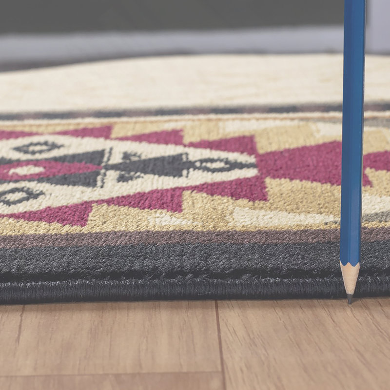 Tapis crème Tribes, Rectangle 5 pi 3 po x 7 pi 3 po