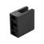 Poteau d'angle en acier inoxydable noir VEVOR