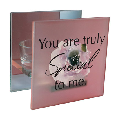 Photophore en verre de 4 po avec bougie inclus