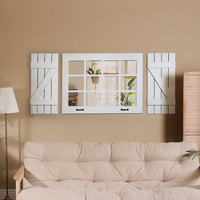 Glass Window Pane Wall Mirror