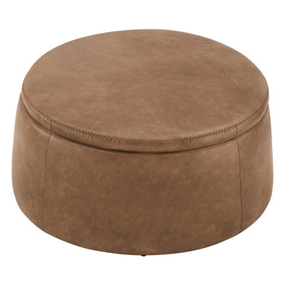 Terri 36.2" Round Upholstered Storage Ottoman