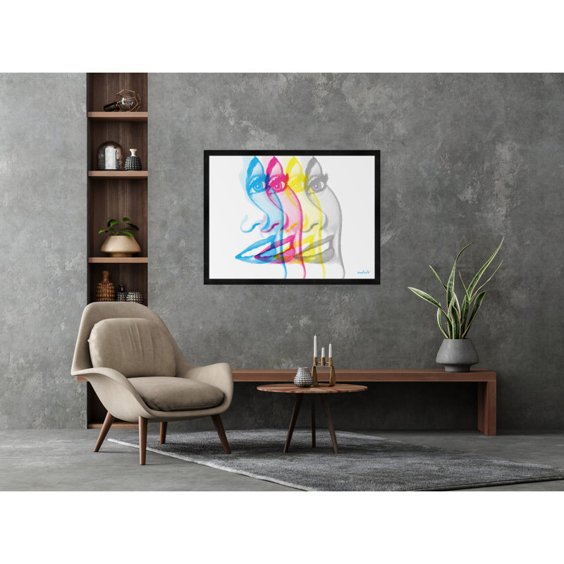 Four Faces Print