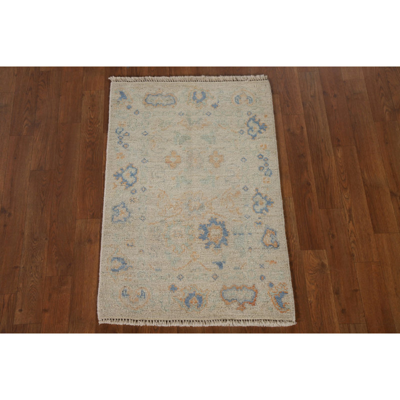 Tapis décoratif teint à la main Oushak 2x3