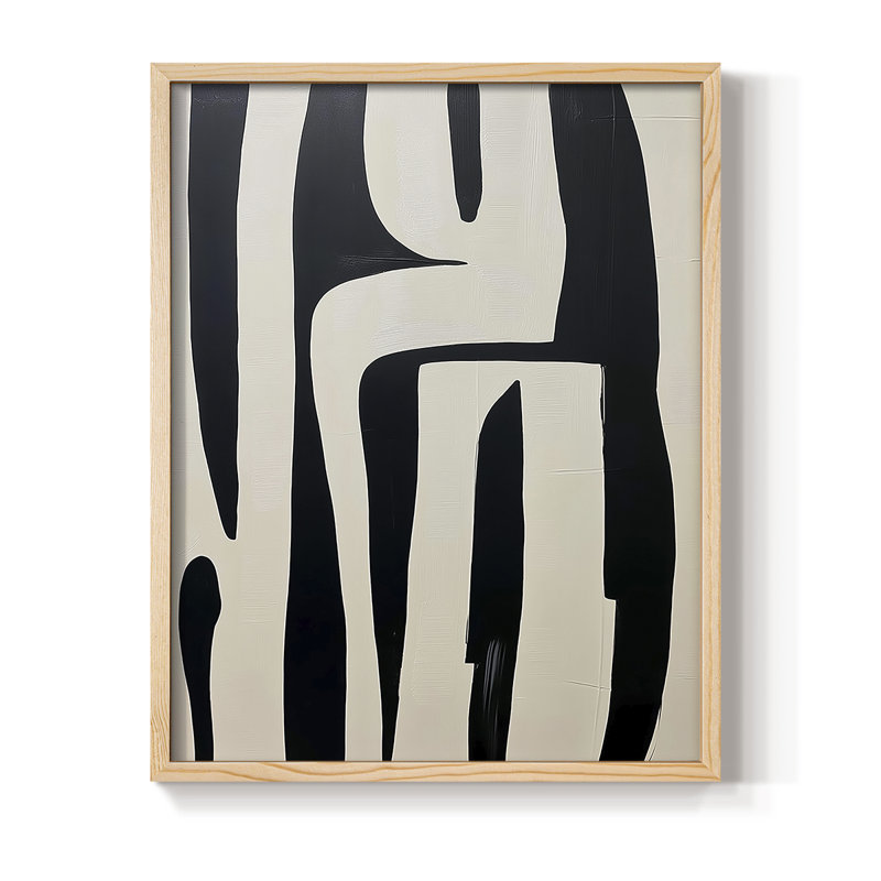 ABSTRACT Series DCL III, reproduction encadrée - bois massif, Naturel, H 11 po x l 9 po