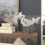 Sculpture florale faite à la main en polystone avec base en blocs noirs-2068732928-2068732943