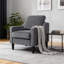 Chaise d'appoint confortable et de soutien avec coussin rembourré épais, idéale pour la détente et les intérieurs modernes-1752053912