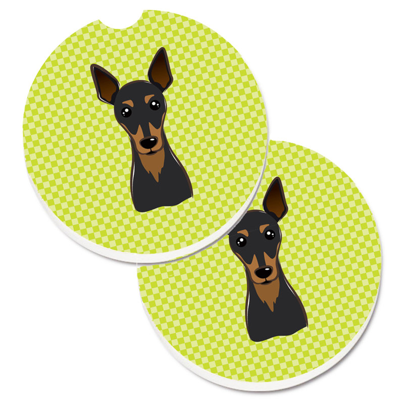 Sous-verre Retriever, Vert lime, Pinscher nain