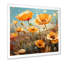 Jaune et vert Poppy Meadows 1 - coquelicots, art mural-665580422-665580417