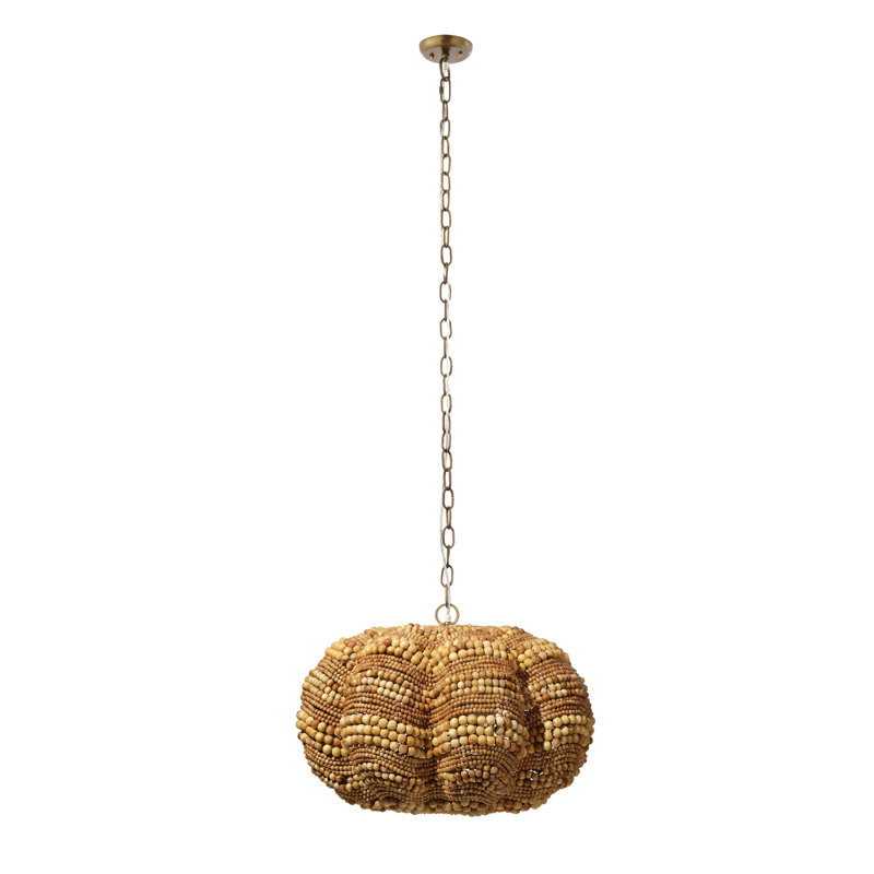 Clamshell 3 - Light Chandelier, Brown