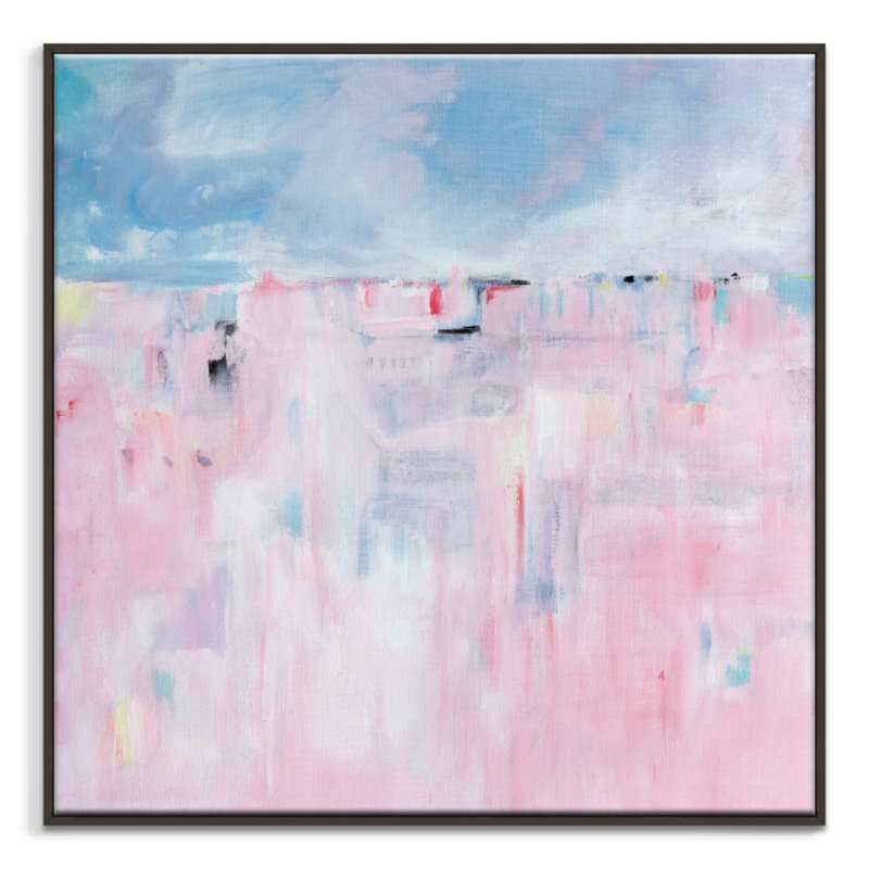 New Beginnings by Brenda Meynell - Print on Canvas, 102cm H x 102cm W, Black