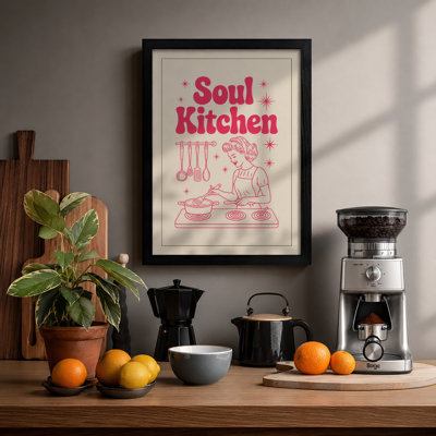 Soul Kitchen Retro - Framed Print