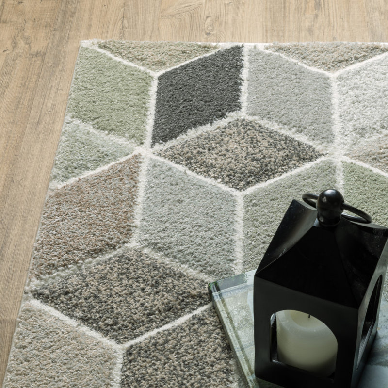 Belsky Geometric Indoor Rug, Runner 1'10" x 7'6"