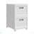 Set Of 2 Collapsible Stackable Rolling File Boxes With Lids And 10 Hanging Files, Portable Plastic Storage Organizer Or File Cabinet With Wheels For Home Or Office
