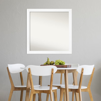 Miroir d'appoint mural en plastique blanc