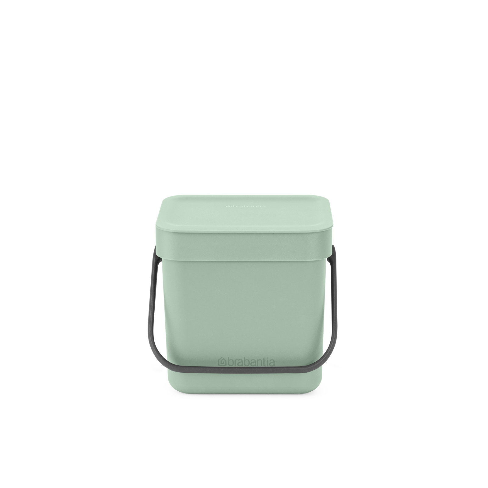 Brabantia Sort & Go 0.8 Gallon Plastic Odor Resistant Indoor Kitchen Composter, Jade Green