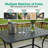  3-Piece Outdoor Swivel Bar Stools Set, All Weather Cast Aluminum Patio Bar Height Bistro Set With 2 Cushioned Bar Chairs & 41.98" X 23.98" Rectangular High Bar Table For Deck, Garden & Poolside