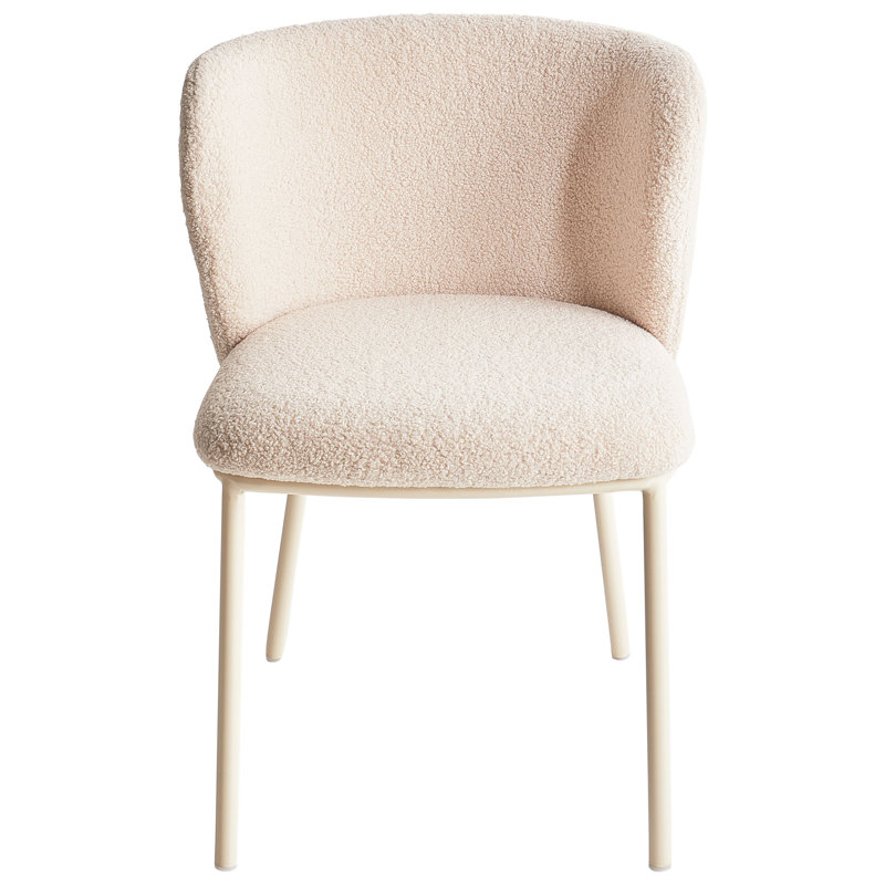 Charlett 15.7cm H Upholstered Upholstered Back Side Chair, Beige